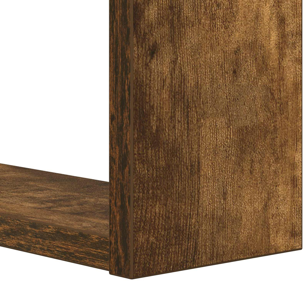 Bogreol Røget eg 52 x 25 x 71,5 cm Konstrueret træ