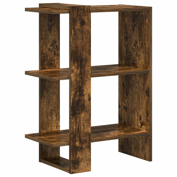 Bogreol Røget eg 52 x 25 x 71,5 cm Konstrueret træ
