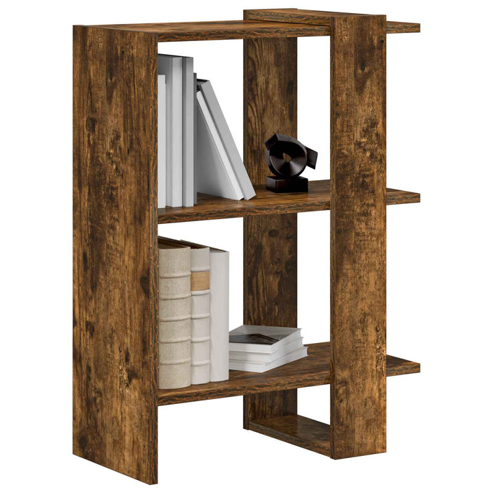 Bogreol Røget eg 52 x 25 x 71,5 cm Konstrueret træ