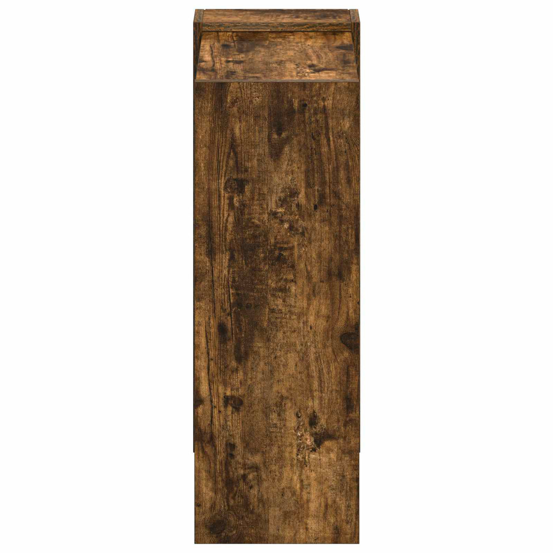 Bogreol Røget eg 52 x 25 x 71,5 cm Konstrueret træ
