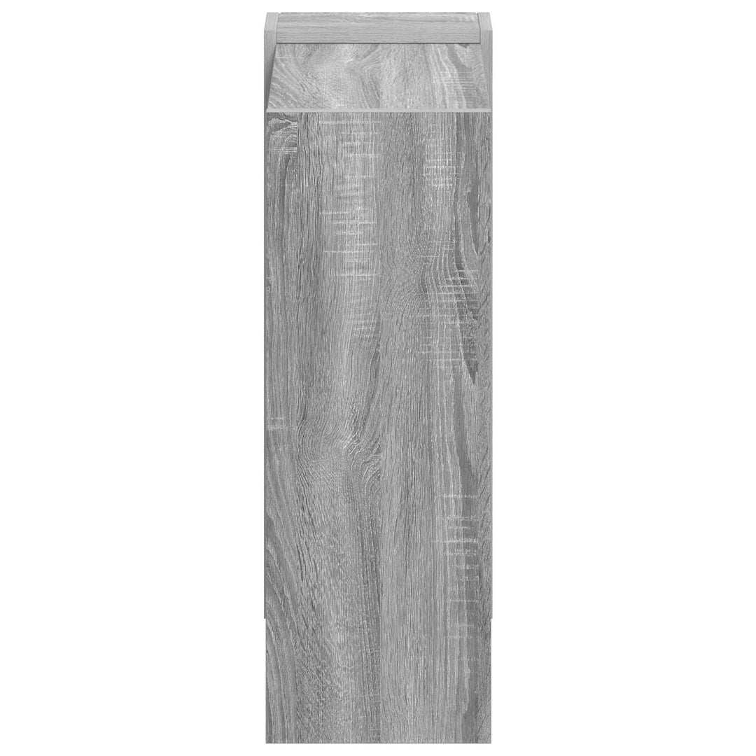 Bogreol 2 niveauer 52 x 25 x 71,5 cm Konstrueret træ Grå Sonoma