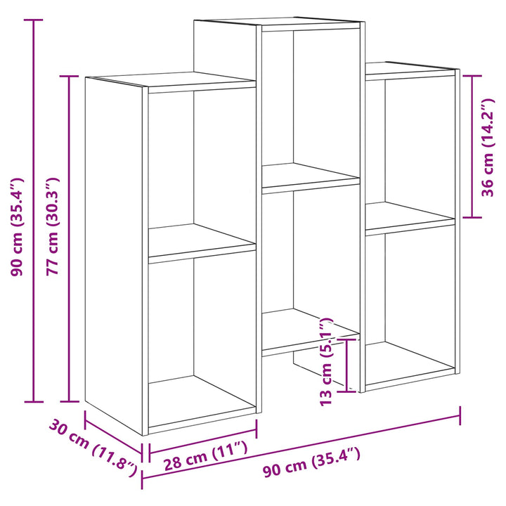 Sideboard Beton Grå 90 x 30 x 90 cm