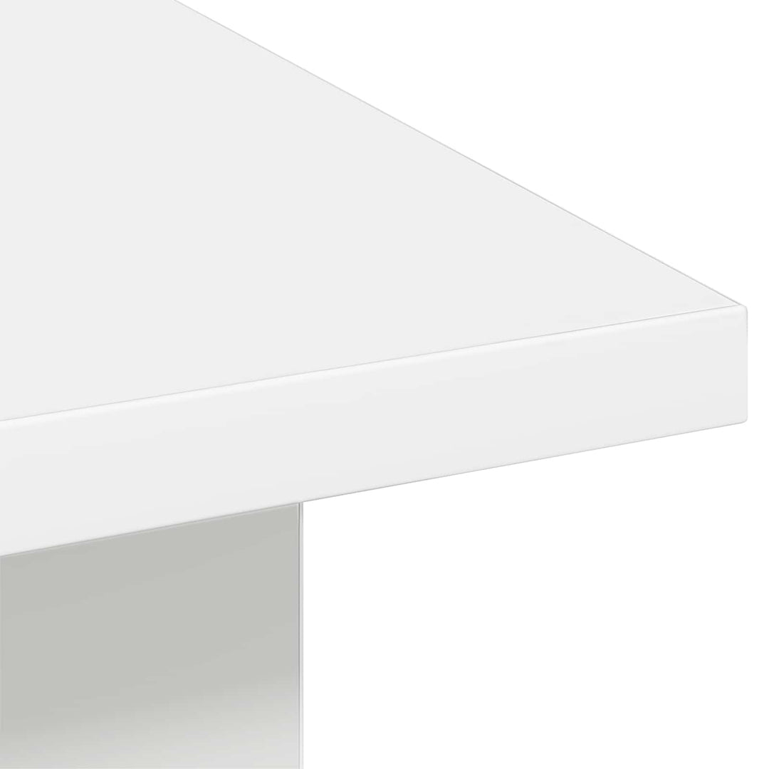 Sofabord med skuffe Hvid 77 x 55 x 42 cm Konstrueret træ