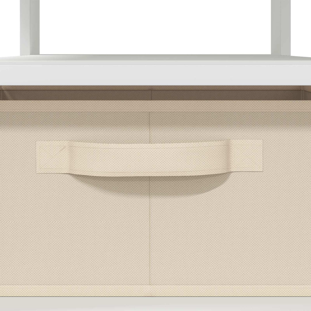Sofabord med skuffe Hvid 77 x 55 x 42 cm Konstrueret træ