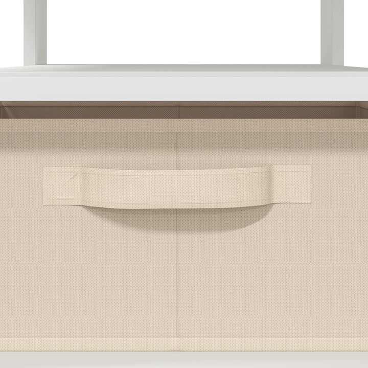 Sofabord med skuffe Hvid 77 x 55 x 42 cm Konstrueret træ