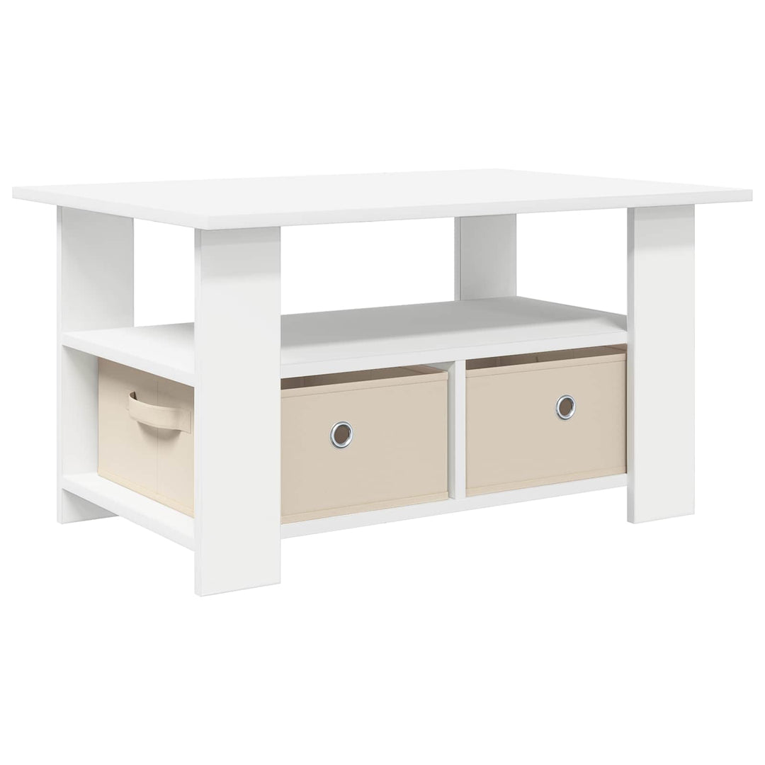 Sofabord Hvid 77 x 55 x 42 cm Konstrueret træ