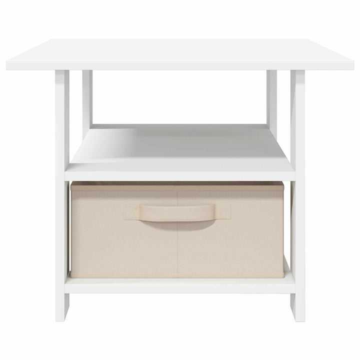 Sofabord med skuffe Hvid 77 x 55 x 42 cm Konstrueret træ