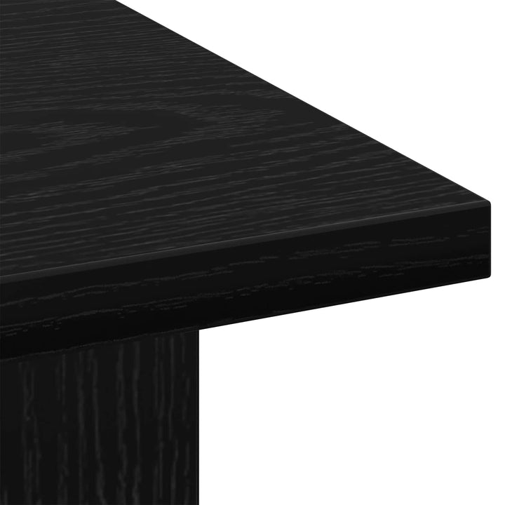 Sofabord med skuffe Sort eg 77 x 55 x 42 cm Konstrueret træ