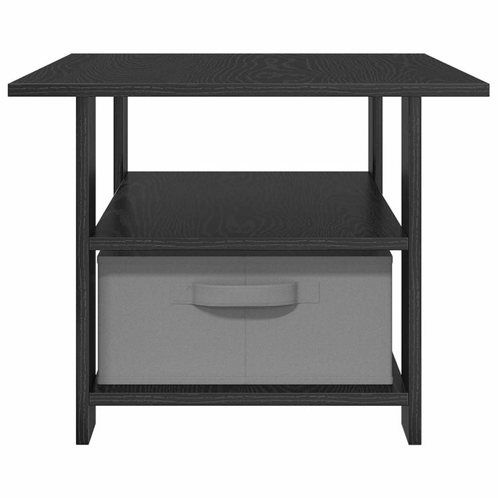 Sofabord med skuffe Sort eg 77 x 55 x 42 cm Konstrueret træ