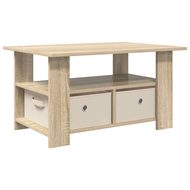Sofabord med skuffe Sonoma eg 77 x 55 x 42 cm Konstrueret træ