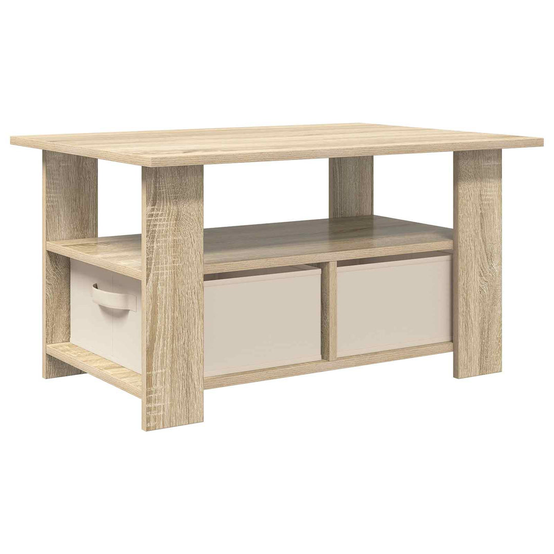Sofabord med skuffe Sonoma eg 77 x 55 x 42 cm Konstrueret træ
