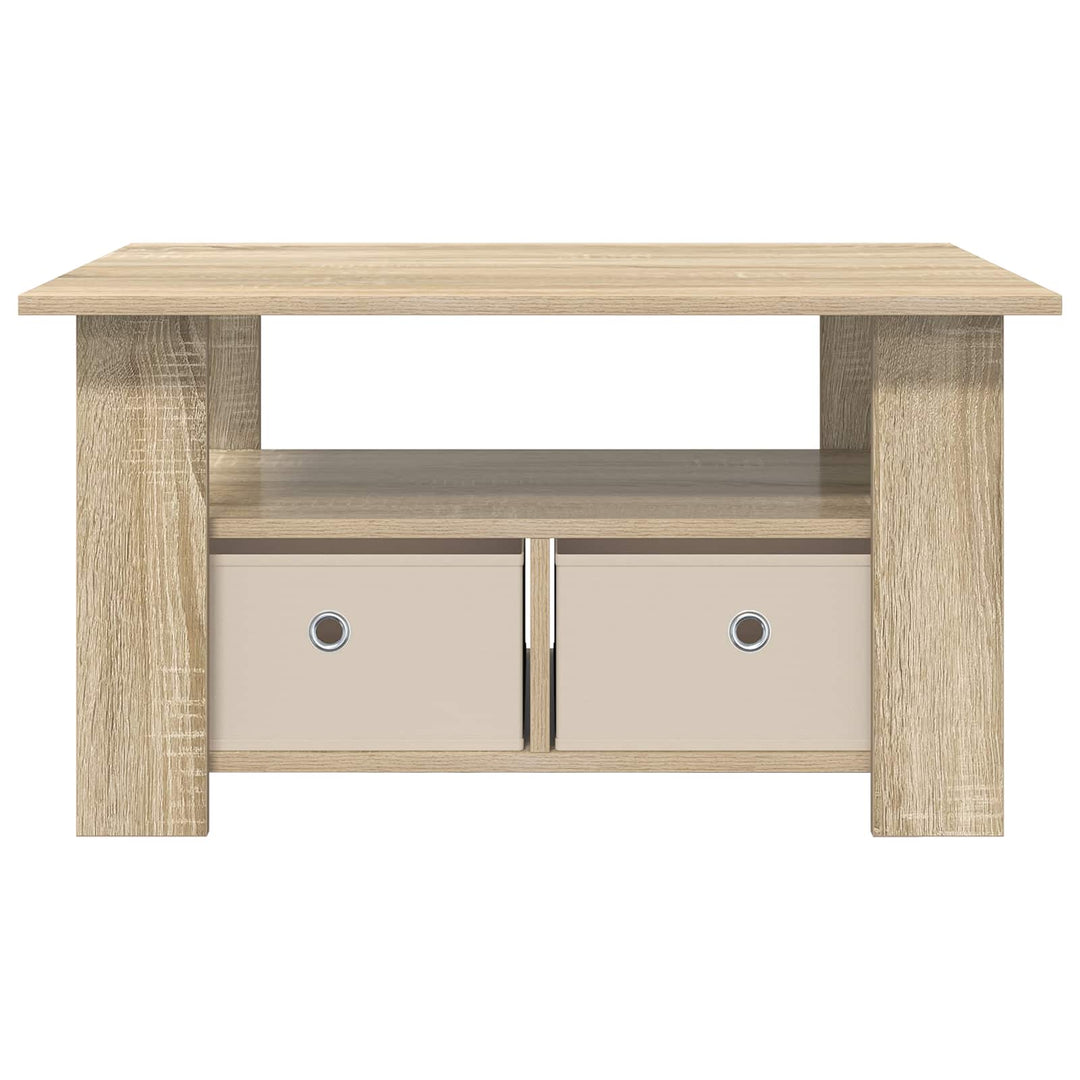Sofabord med skuffe Sonoma eg 77 x 55 x 42 cm Konstrueret træ