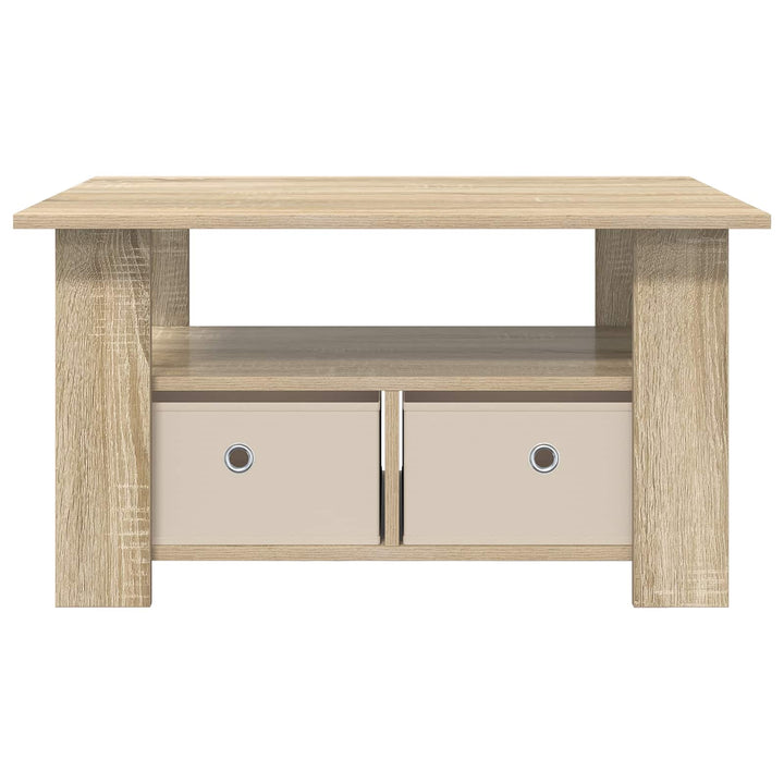 Sofabord med skuffe Sonoma eg 77 x 55 x 42 cm Konstrueret træ
