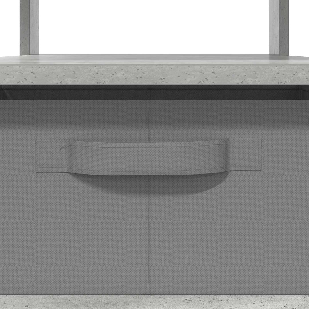 Sofabord med skuffe Beton Grå 77 x 55 x 42 cm Konstrueret træ