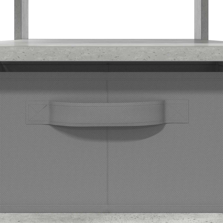 Sofabord med skuffe Beton Grå 77 x 55 x 42 cm Konstrueret træ
