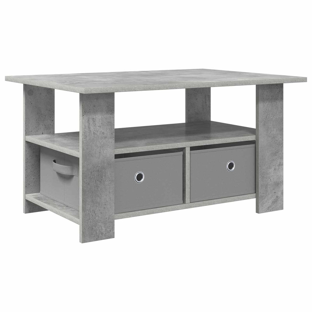 Sofabord med skuffe Beton Grå 77 x 55 x 42 cm Konstrueret træ