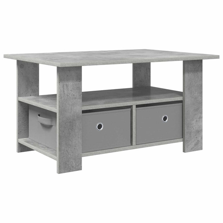 Sofabord med skuffe Beton Grå 77 x 55 x 42 cm Konstrueret træ