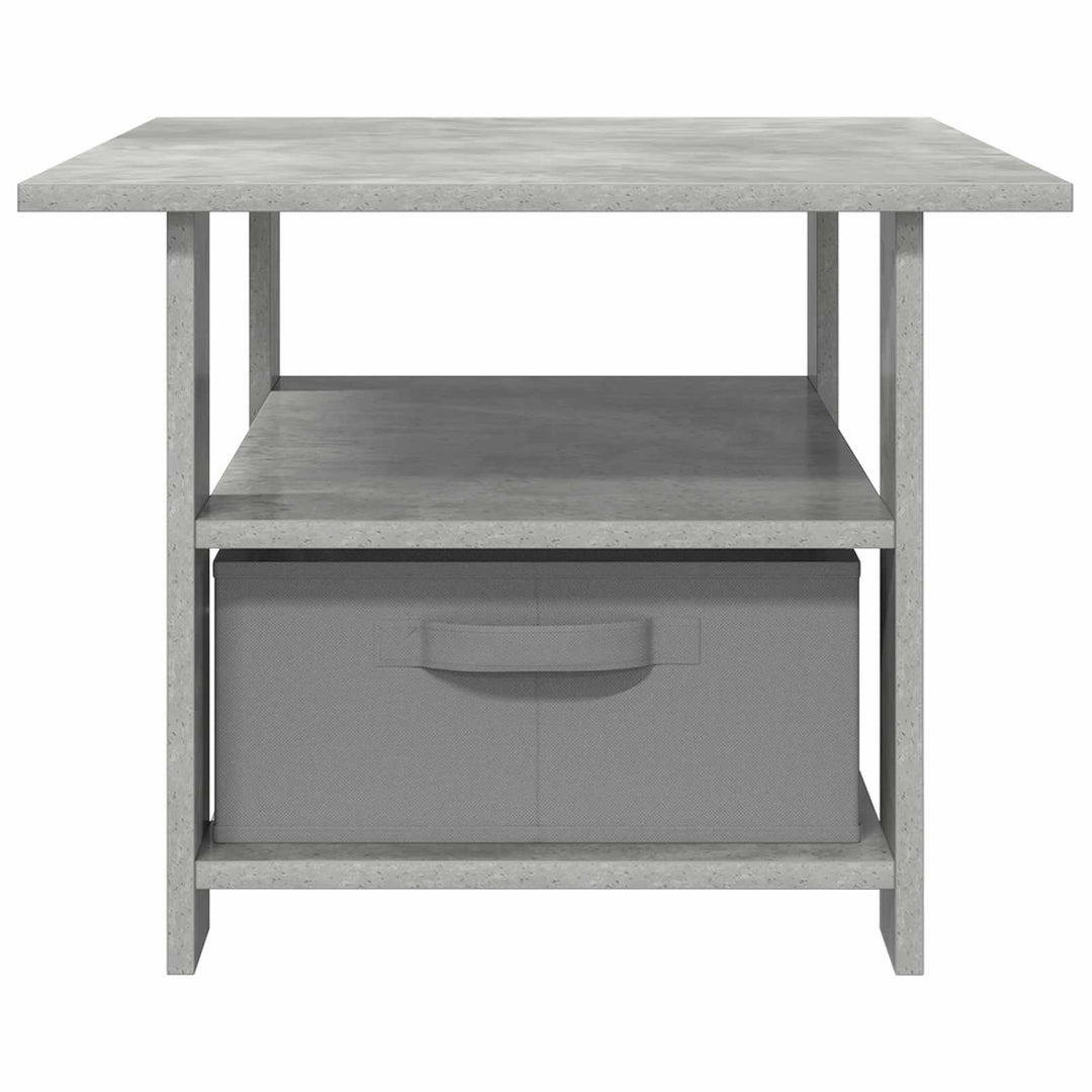 Sofabord med skuffe Beton Grå 77 x 55 x 42 cm Konstrueret træ