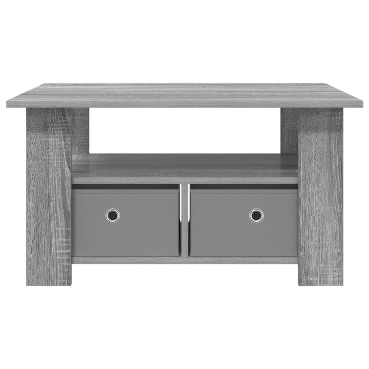 Sofabord med skuffe Grå Sonoma 77 x 55 x 42 cm Konstrueret træ