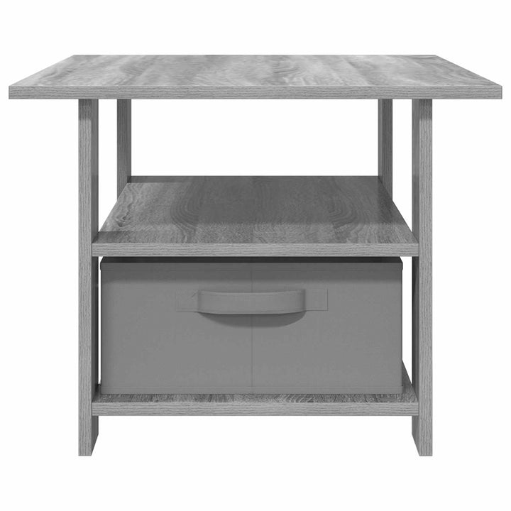 Sofabord med skuffe Grå Sonoma 77 x 55 x 42 cm Konstrueret træ