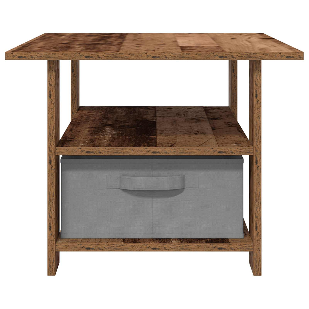 Sofabord med skuffe Gammelt træ 77 x 55 x 42 cm Konstrueret træ