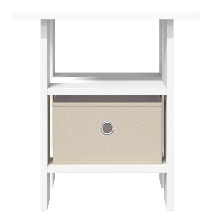 Sengebord med skuffe 2 pcs Hvid 41 x 40 x 45 cm Konstrueret træ