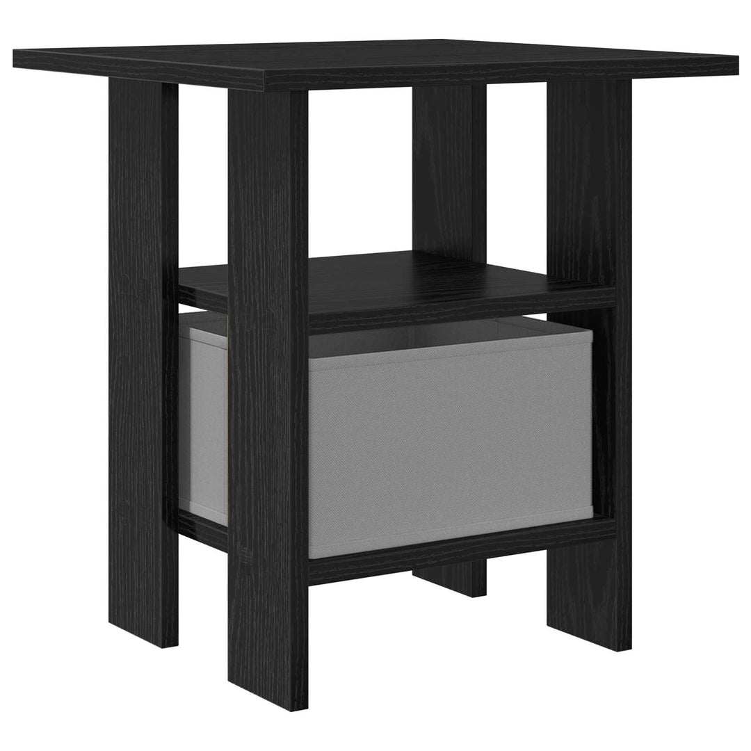 Sengebord med skuffe Sort eg 41 x 40 x 45 cm Konstrueret træ