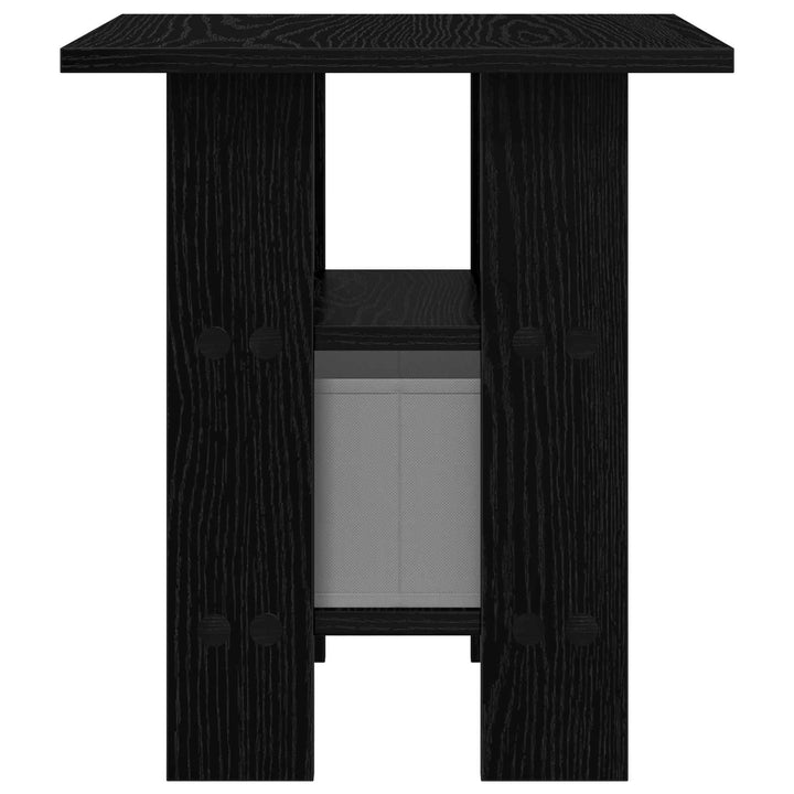 Sengebord med skuffe Sort eg 41 x 40 x 45 cm Konstrueret træ