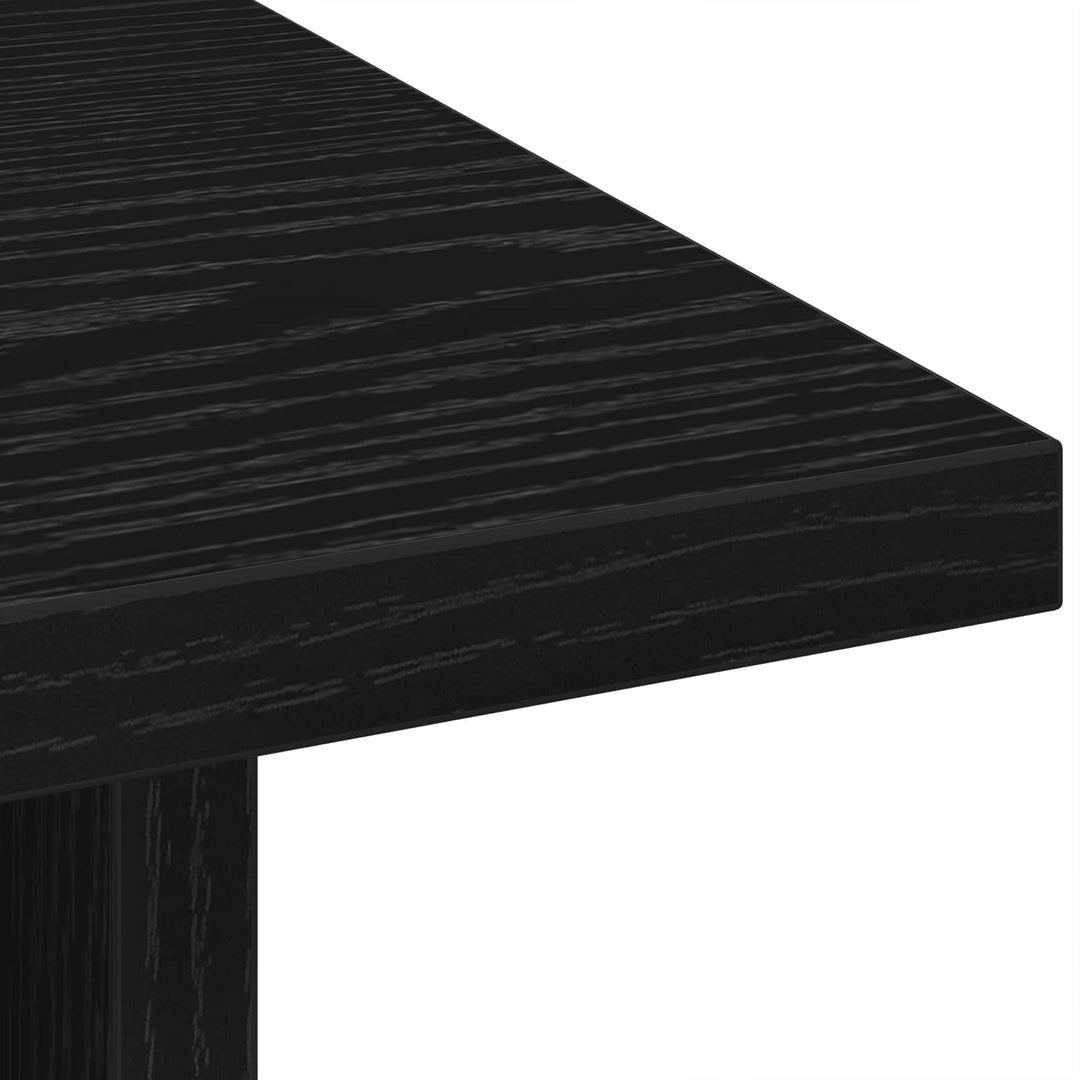 Sengebord 2 stk. Sort eg 41 x 40 x 45 cm Konstrueret træ