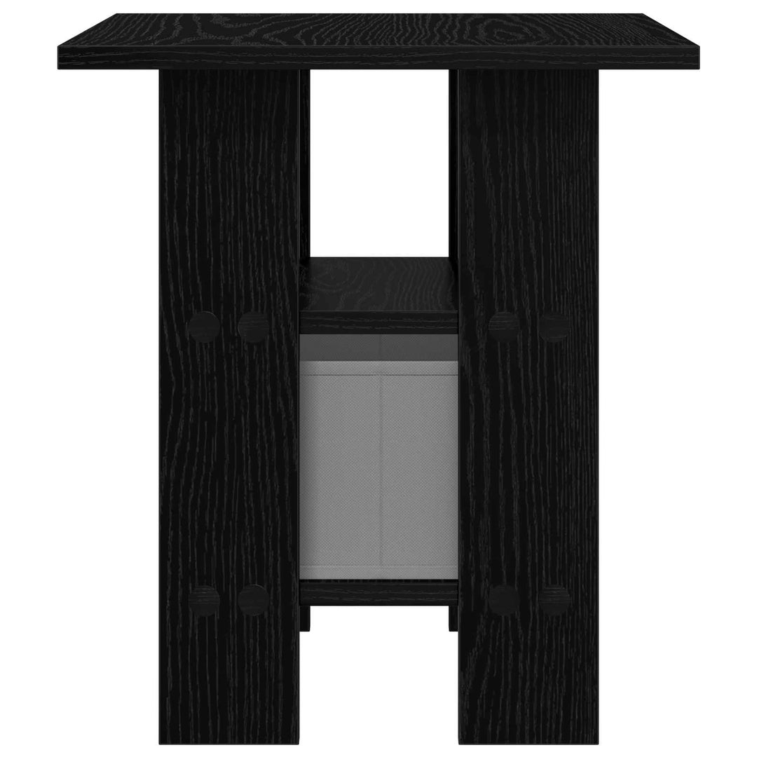 Sengebord 2 pcs Sort eg 41 x 40 x 45 cm Konstrueret træ
