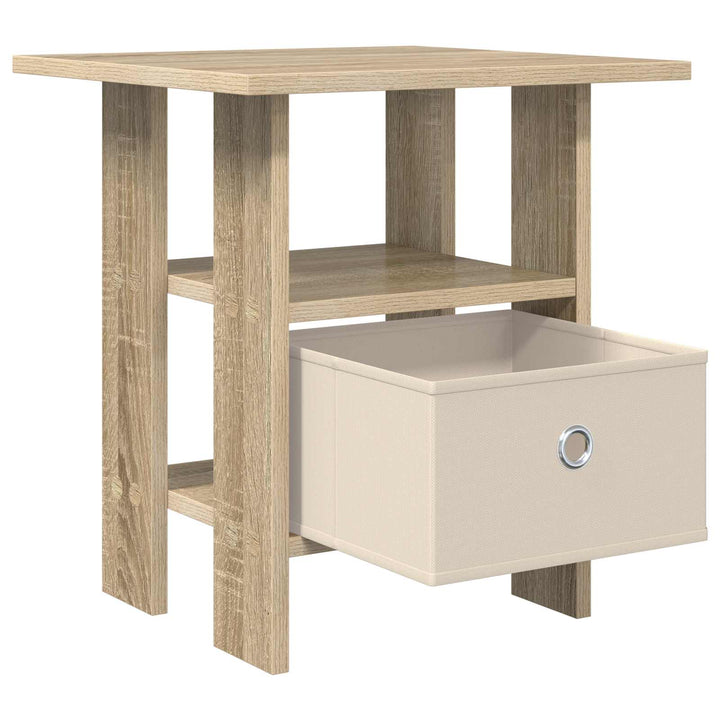 Sengebord 2 pcs Sonoma eg 41 x 40 x 45 cm Konstrueret træ