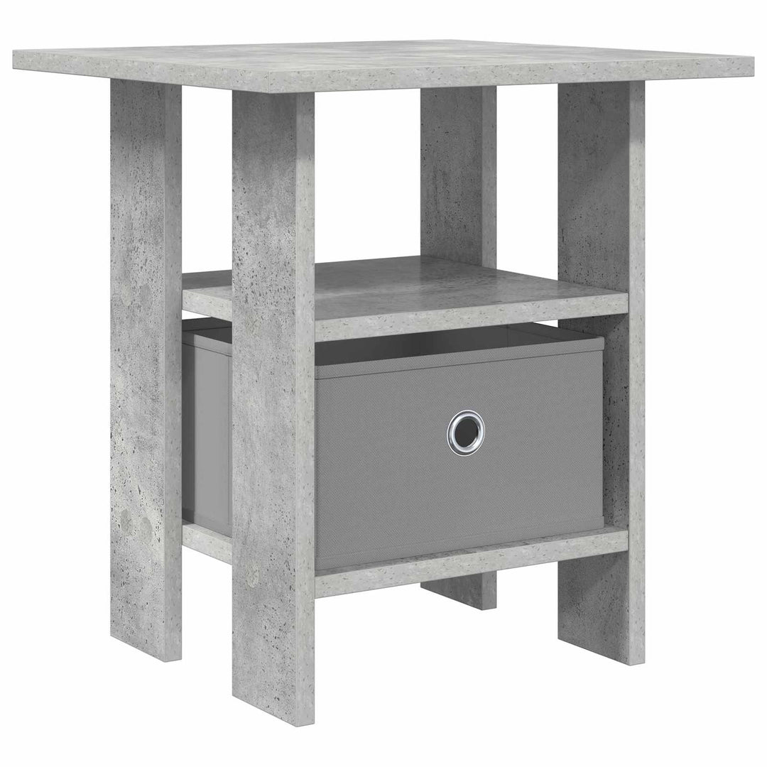 Sengebord med skuffe Beton Grå 41 x 40 x 45 cm Konstrueret træ
