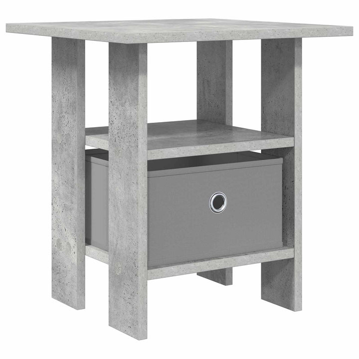 Sengebord med skuffe Beton Grå 41 x 40 x 45 cm Konstrueret træ