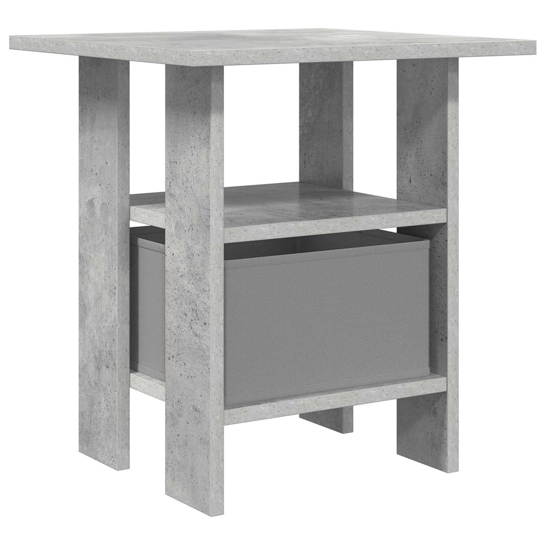 Sengebord 2 pcs Beton Grå 41 x 40 x 45 cm Konstrueret træ