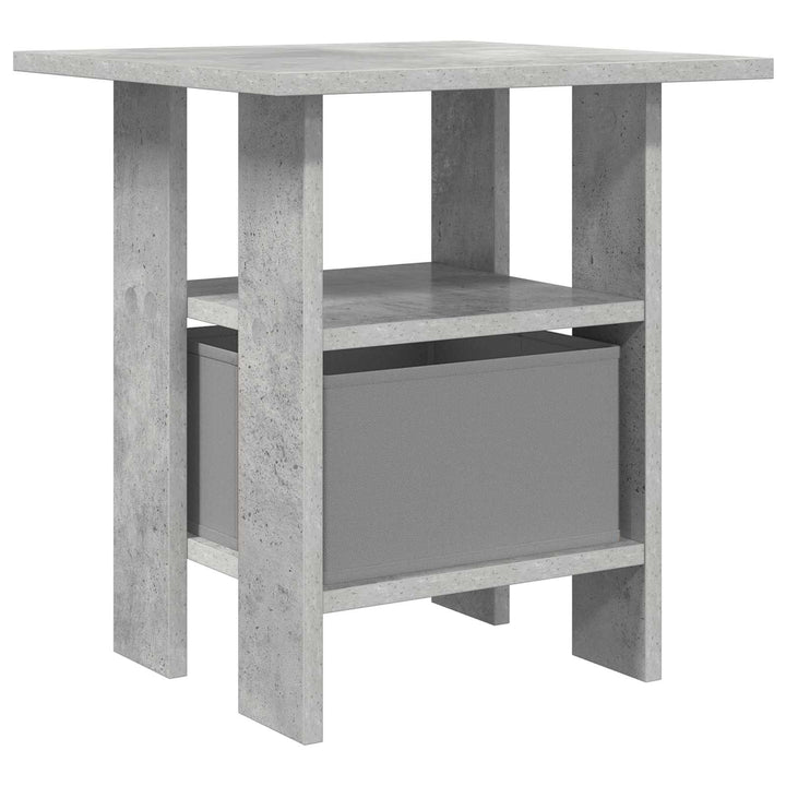 Sengebord 2 pcs Beton Grå 41 x 40 x 45 cm Konstrueret træ