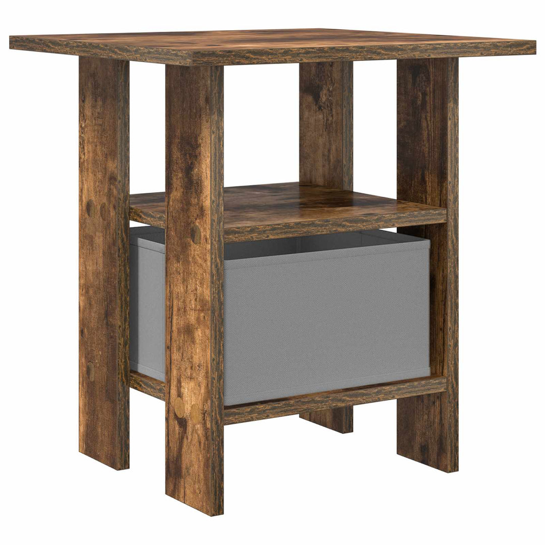 Sengebord 2 pcs Røget eg 41 x 40 x 45 cm Konstrueret træ