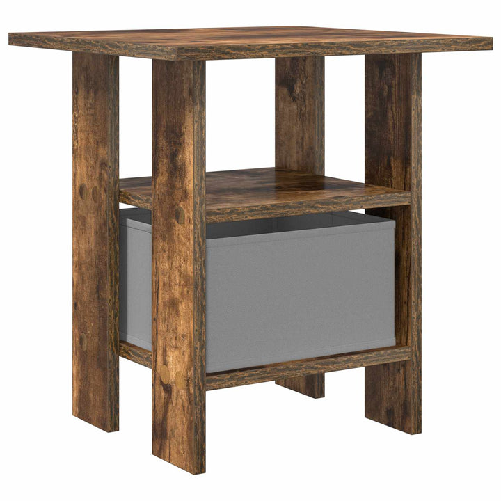 Sengebord 2 pcs Røget eg 41 x 40 x 45 cm Konstrueret træ