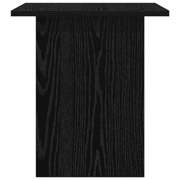 Sengebord med skuffe Sort eg 41 x 40 x 45 cm Konstrueret træ