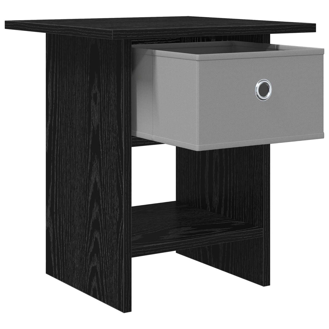 Sengebord 2 pcs Sort eg 41 x 40 x 45 cm Konstrueret træ