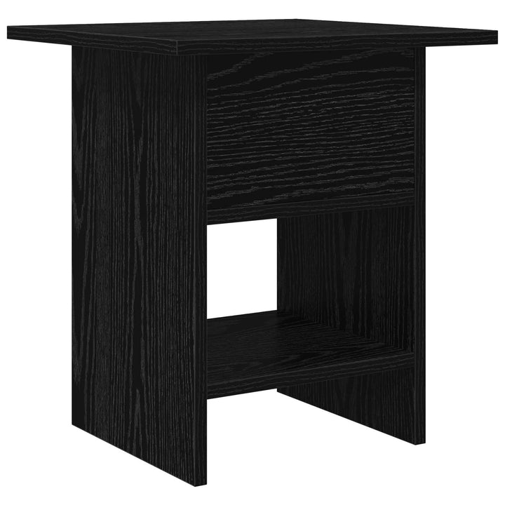 Sengebord 2 pcs Sort eg 41 x 40 x 45 cm Konstrueret træ