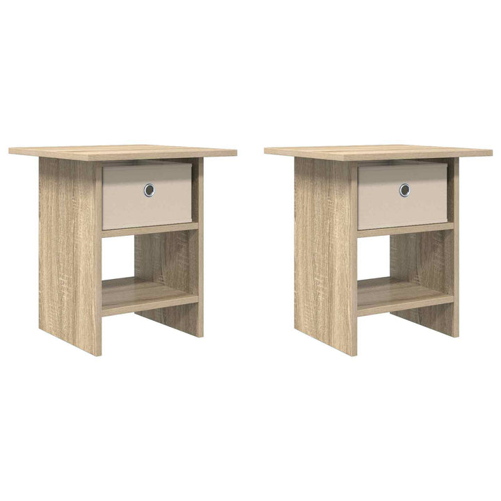 Sengebord 2 pcs Sonoma eg 41 x 40 x 45 cm Konstrueret træ