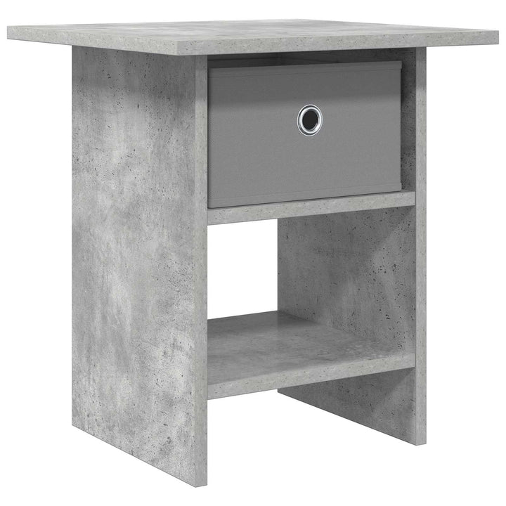 Sengebord Beton Grå 41 x 40 x 45 cm Konstrueret træ
