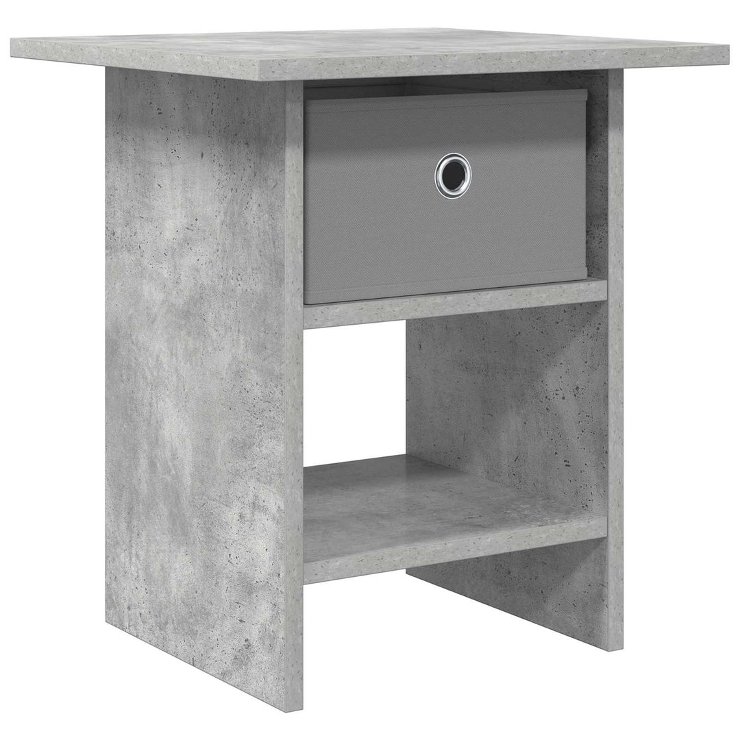 Sengebord med skuffe Beton Grå 41 x 40 x 45 cm Konstrueret træ