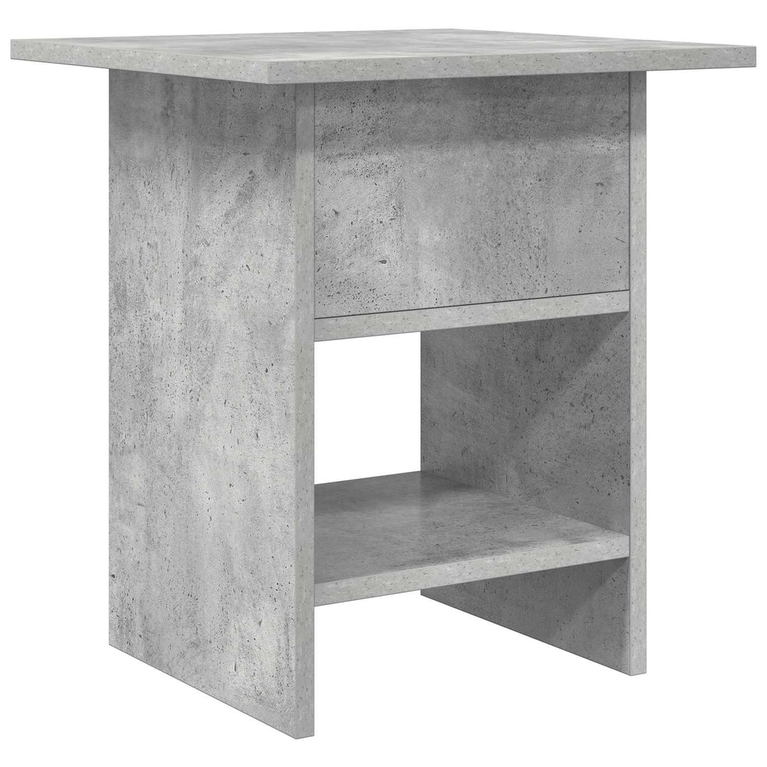 Sengebord med skuffe Beton Grå 41 x 40 x 45 cm Konstrueret træ