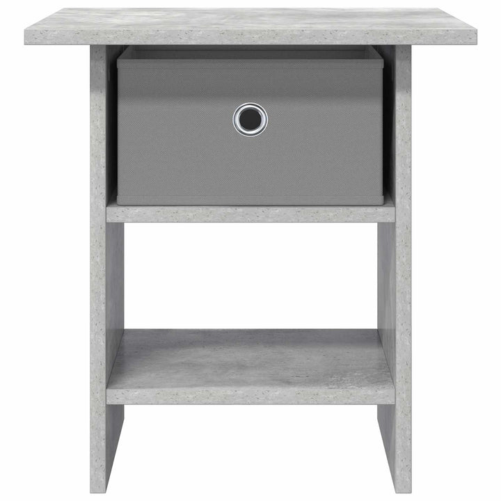 Sengebord med skuffe Beton Grå 41 x 40 x 45 cm Konstrueret træ