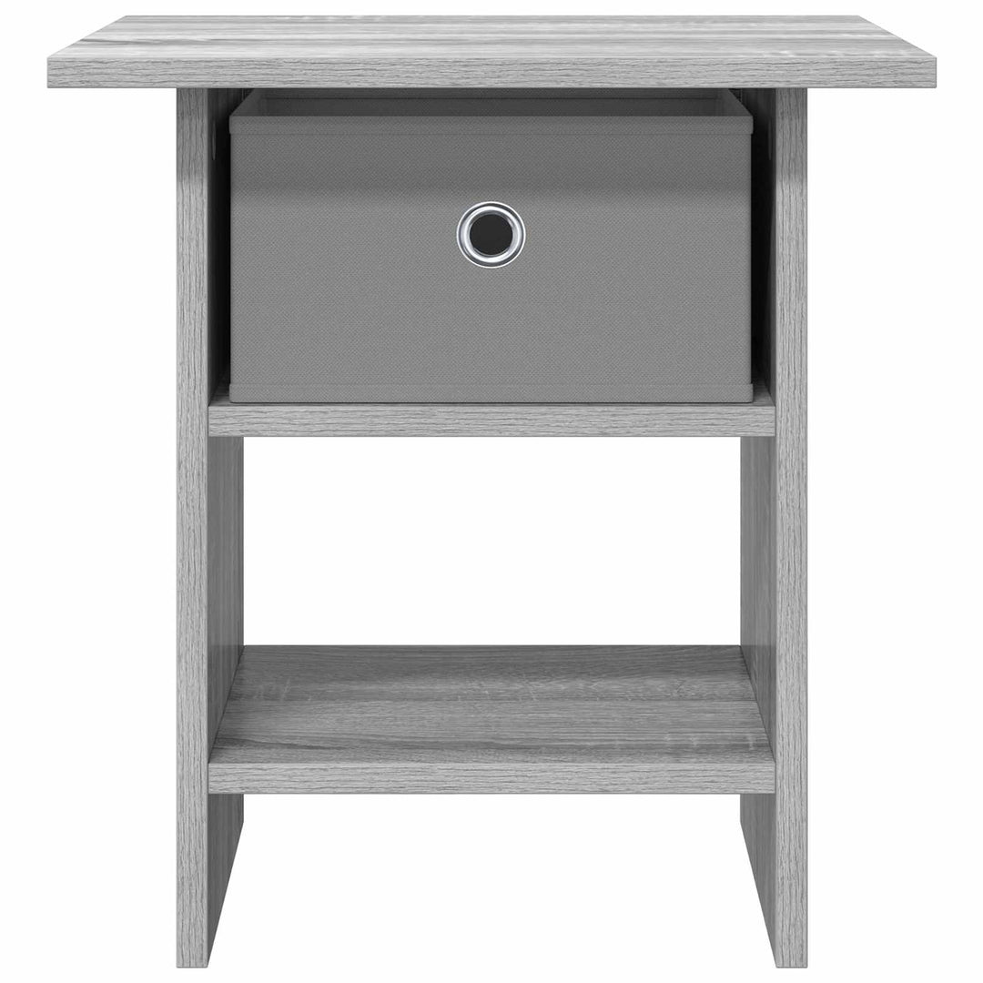 Sengebord 2 pcs Grå Sonoma 41 x 40 x 45 cm Konstrueret træ