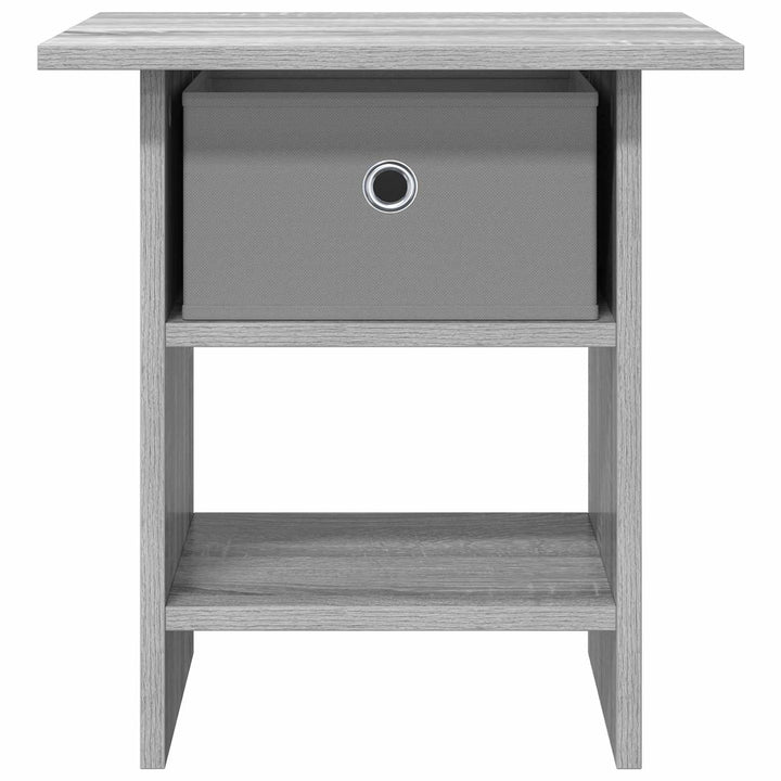 Sengebord 2 pcs Grå Sonoma 41 x 40 x 45 cm Konstrueret træ