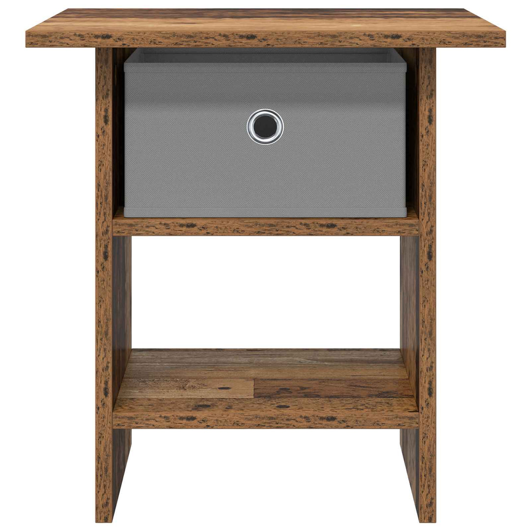 Sengebord 2 pcs Gammelt træ 41 x 40 x 45 cm Konstrueret træ