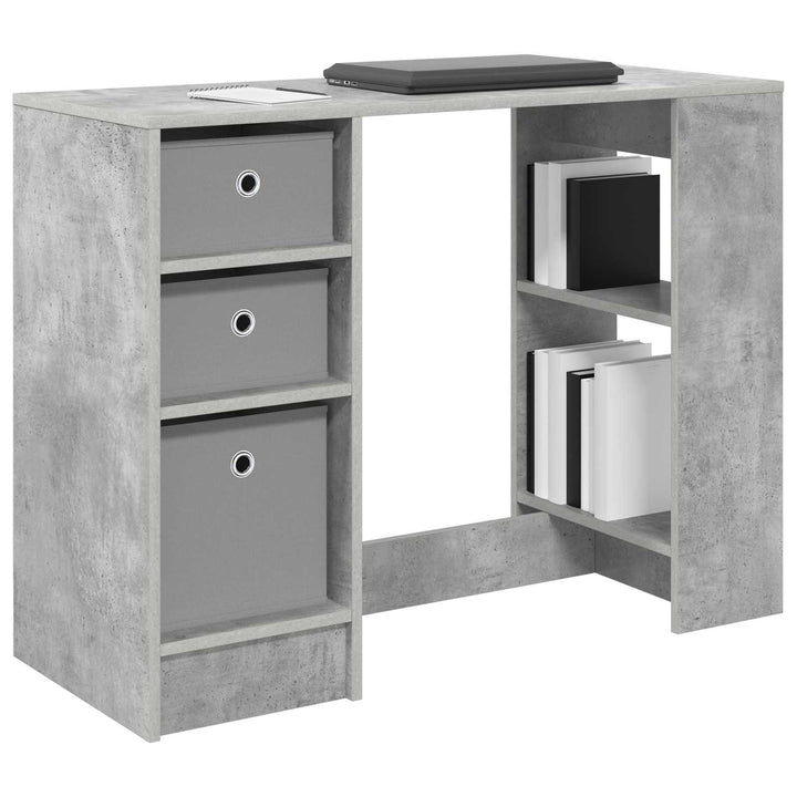 Bord med skuffe Beton Grå 100 x 40 x 75 cm Konstrueret træ