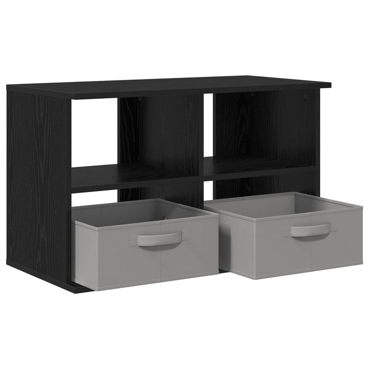 TV stand med skuffe Sort eg 79 x 40 x 48 cm